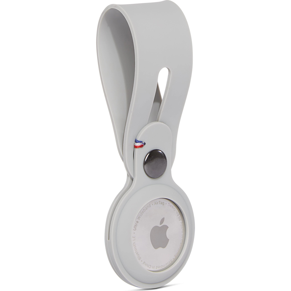 Чехол Decoded Sillicon Loop для Apple AirTag, силикон, серый