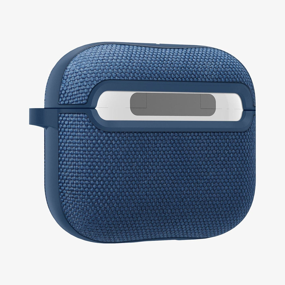  Чехол SPIGEN Urban fit Apple Airpods 3 black пластик/ ткань синий