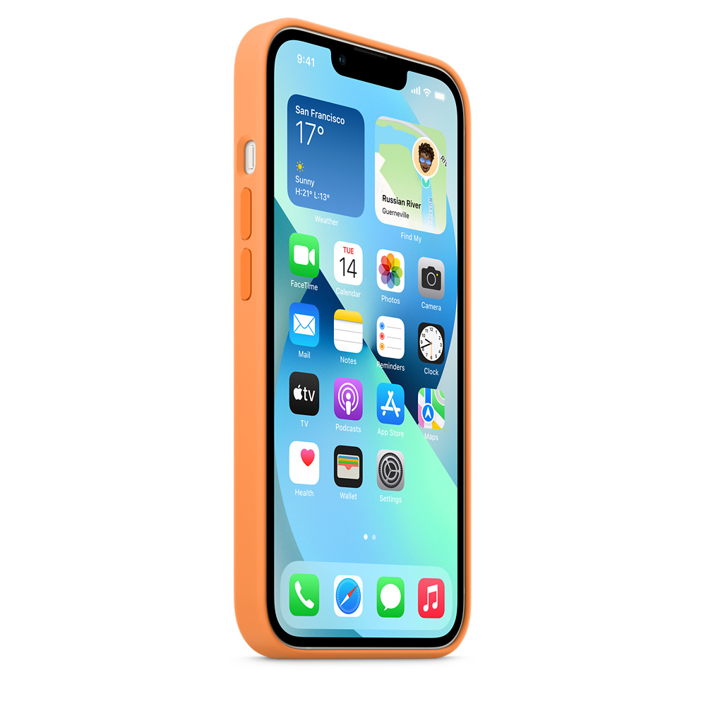 Apple iPhone 13 Silicone Case with MagSafe Marigold Силиконовый чехол MagSafe для IPhone 13 цвета «в
