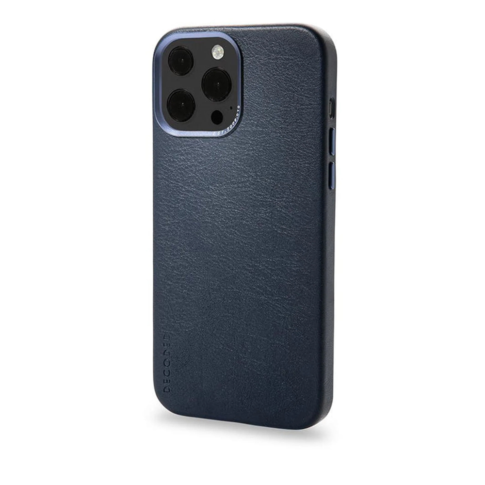 Чехол Decoded Leather Backcover - MagSafe для iPhone 13 Pro, кожа, синий