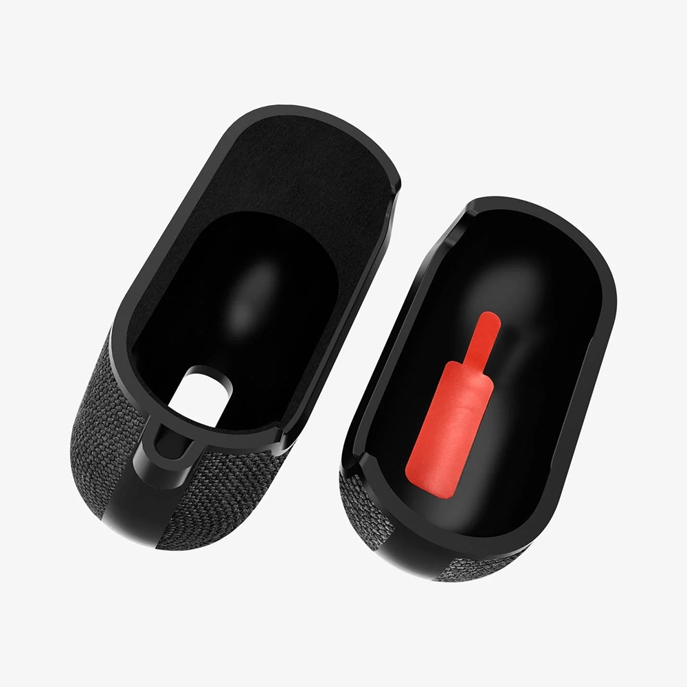  Чехол SPIGEN Urban fit Apple Airpods 3 black пластик/ ткань черный