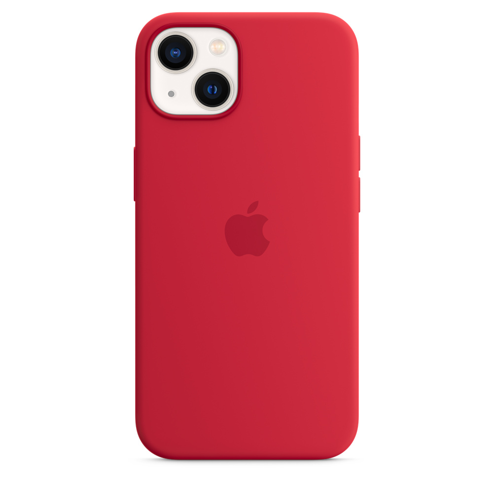 Apple iPhone 13 Silicone Case with MagSafe Marigold Силиконовый чехол MagSafe для IPhone 13 красного