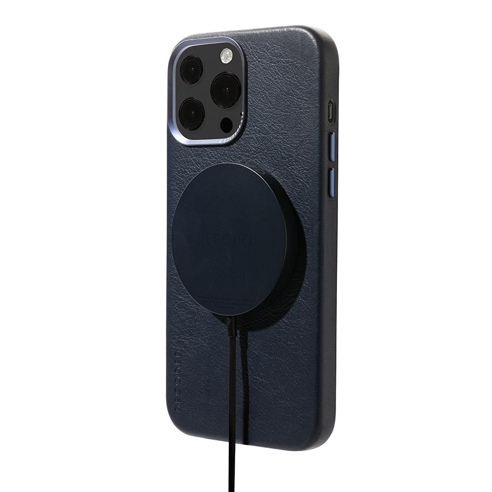 Чехол Decoded Leather Backcover - MagSafe для iPhone 13 Pro, кожа, синий