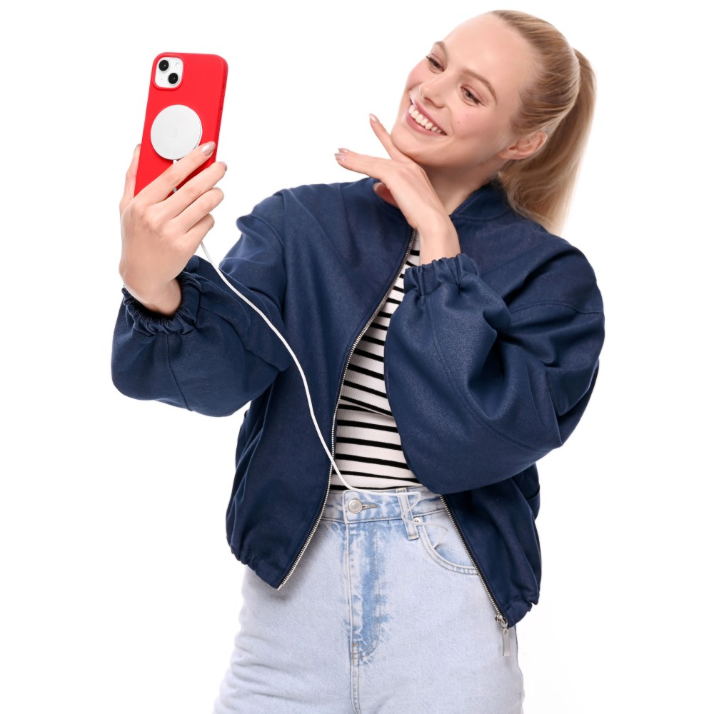 Чехол защитный Touch Mag Case, iPhone 14 Plus, силикон , софт-тач, красный